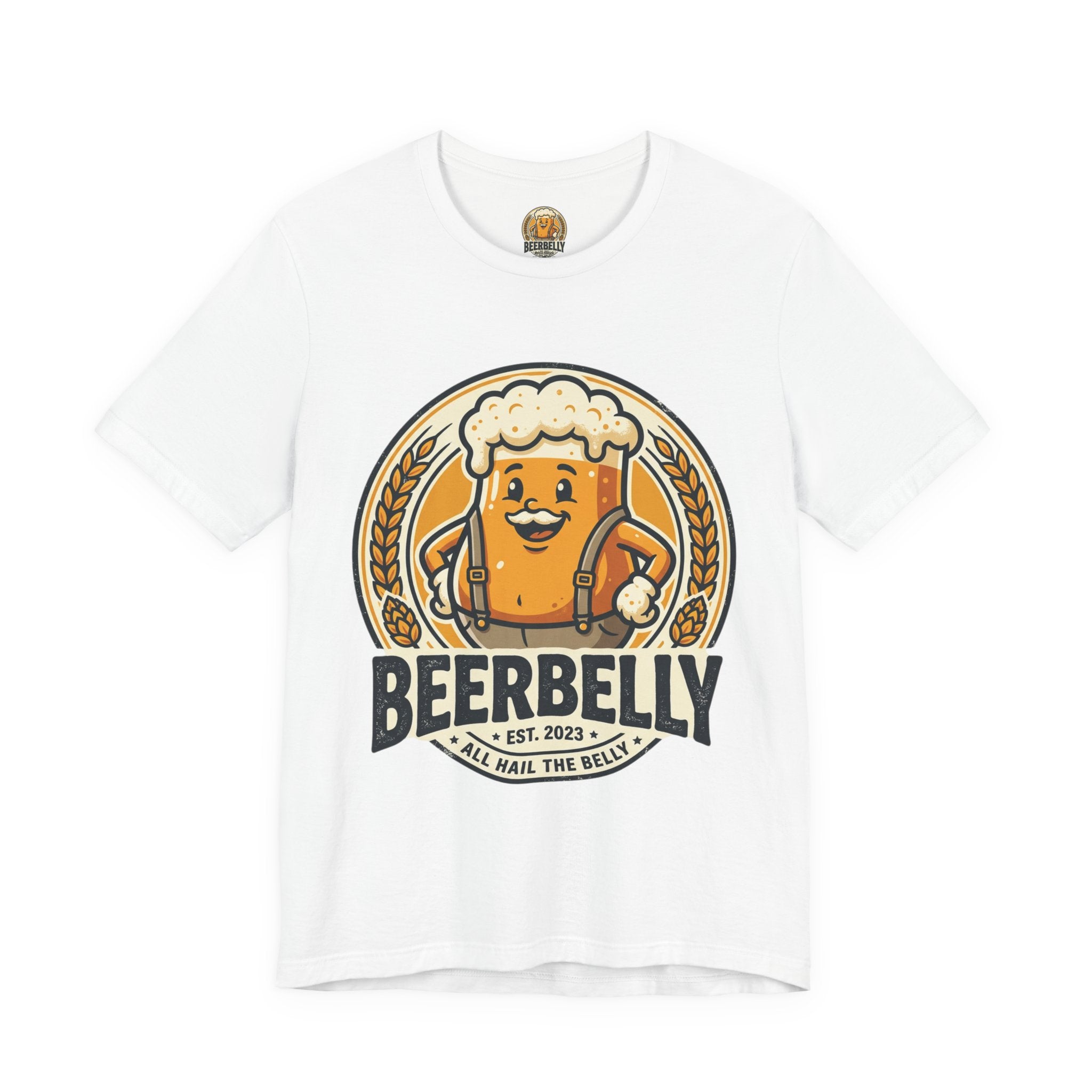 Beerbelly T-Shirt — Funny Beer Mug Cartoon Tee (All Hail The Belly)