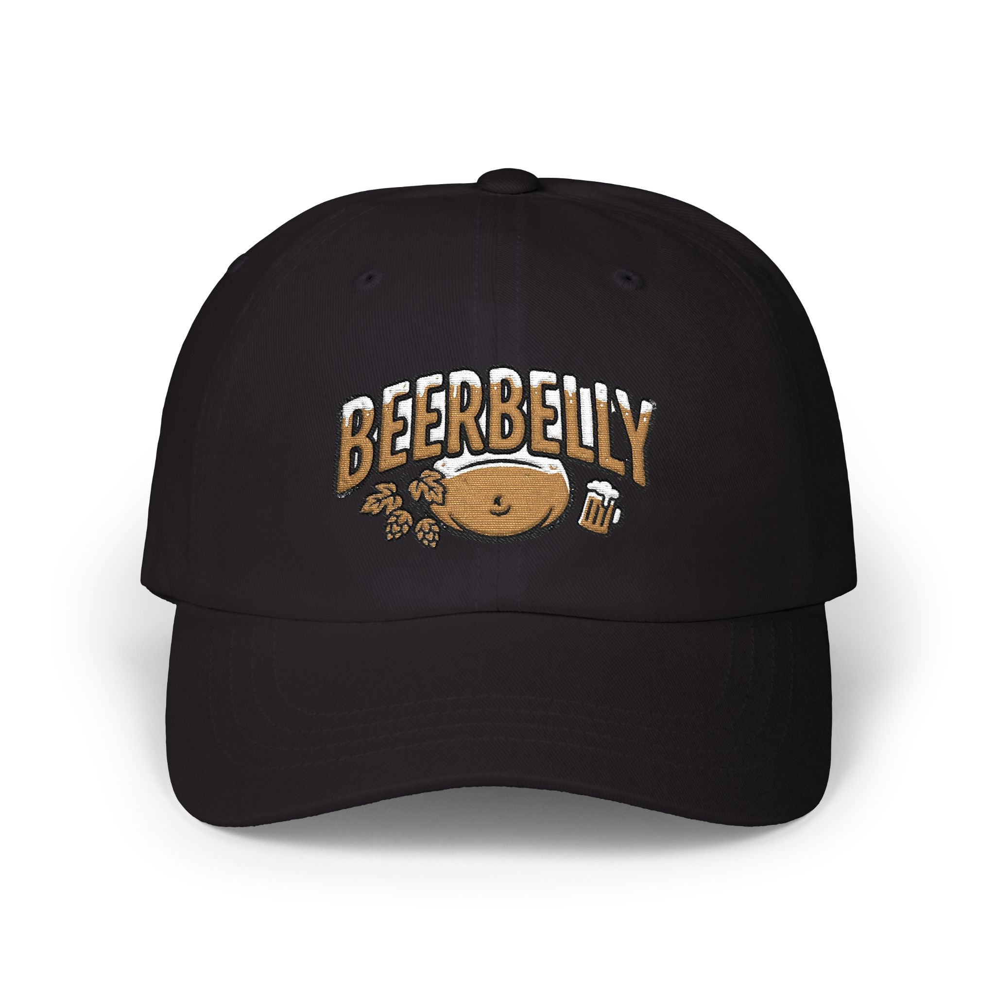 Beer Belly Dad Cap - Embroidered Fun Beer & Snack Baseball Hat