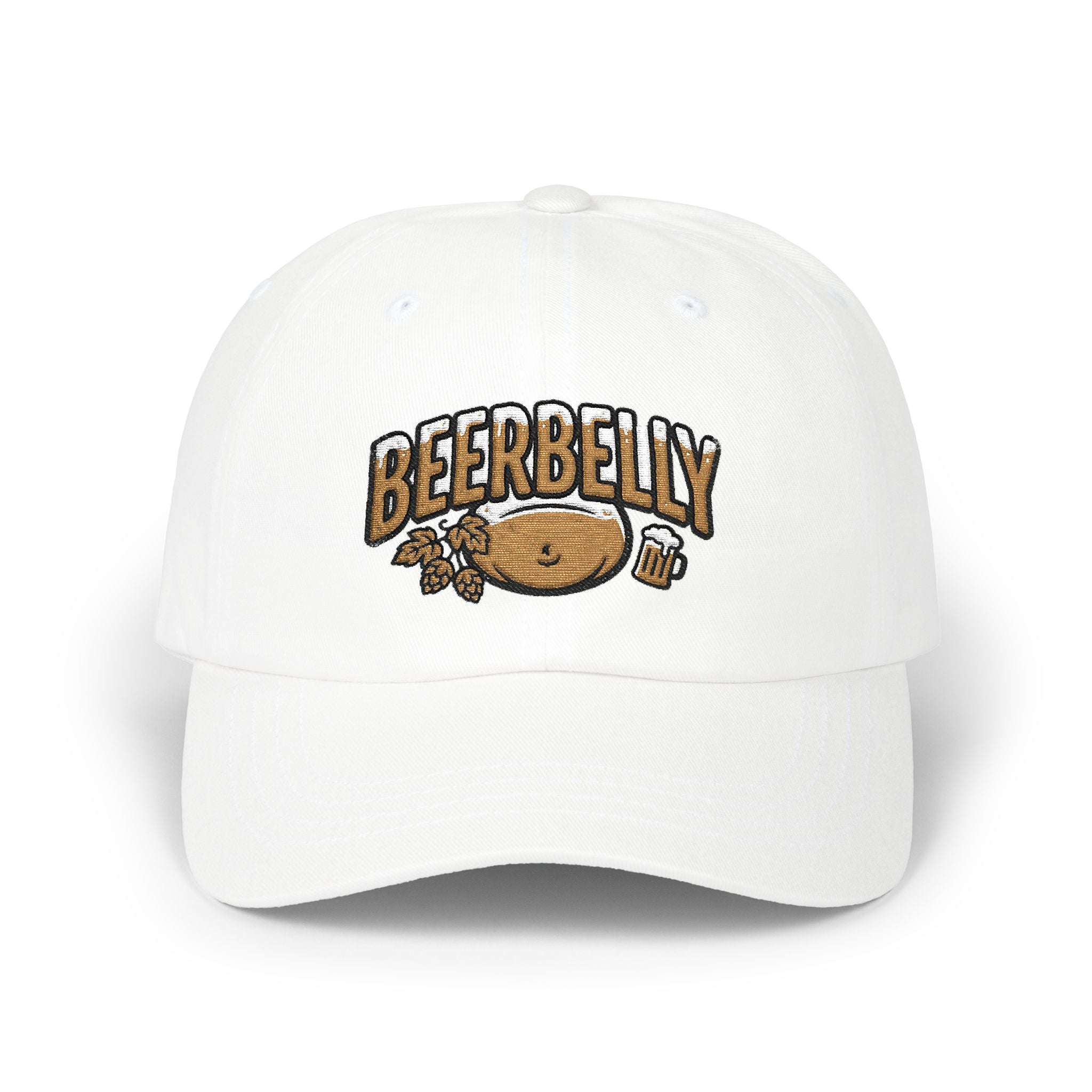 Beer Belly Dad Cap - Embroidered Fun Beer & Snack Baseball Hat