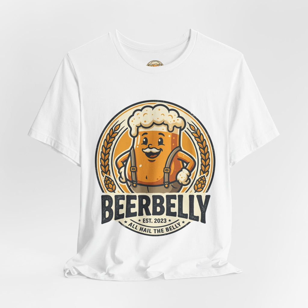 Beerbelly T-Shirt — Funny Beer Mug Cartoon Tee (All Hail The Belly)
